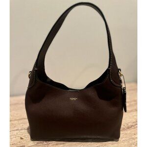 NWT COACH Small Leather Brooklyn Shoulde maple